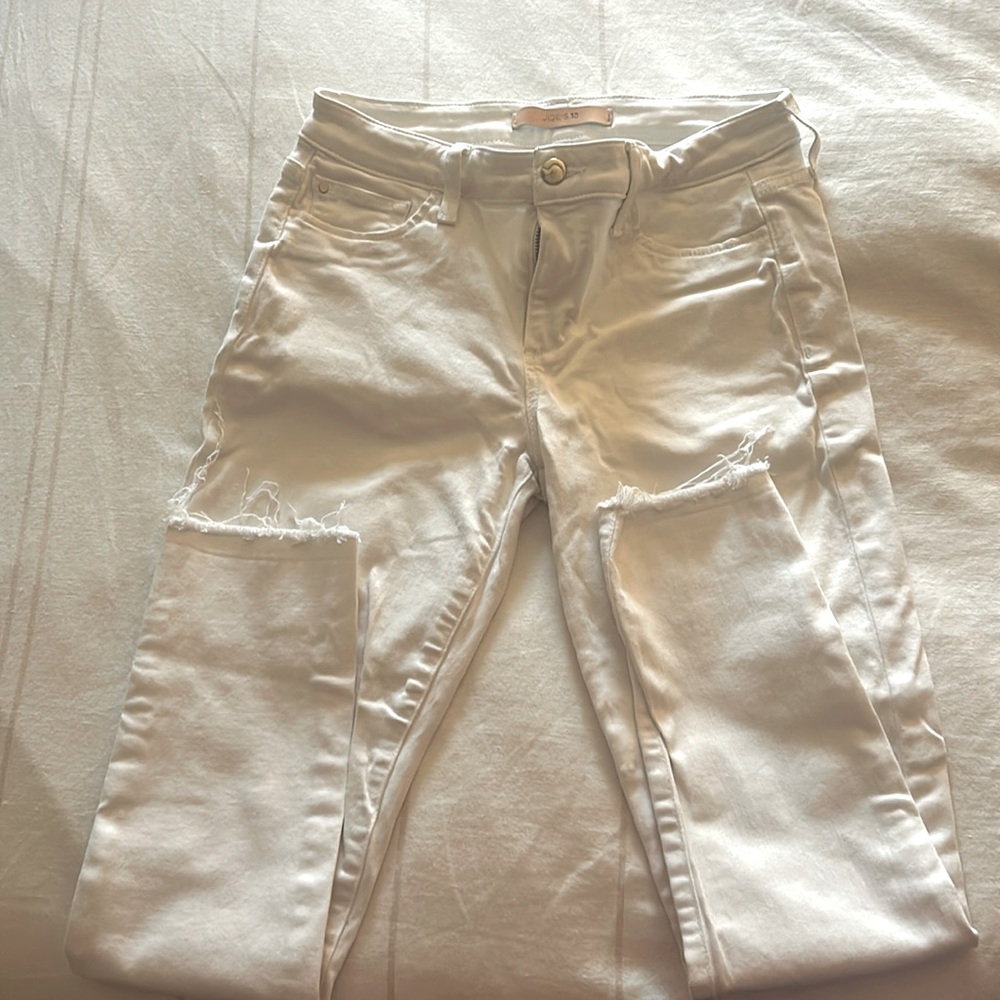 Joe’s Jeans - The Honey - white skinny - raw hem - size 28
